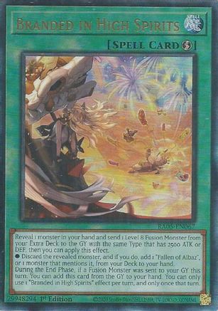 Branded in High Spirits [RA05-EN067] Ultimate Rare - Rarity Collection 5 - Card Brawlers | Quebec | Canada |