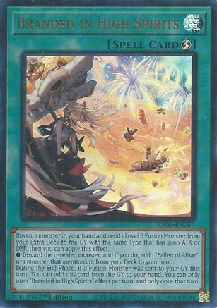Branded in High Spirits [RA05-EN067] Ultra Rare - Rarity Collection 5 - Card Brawlers | Quebec | Canada |