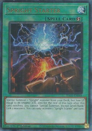 Spright Starter [RA05-EN068] Ultimate Rare - Rarity Collection 5 - Card Brawlers | Quebec | Canada |