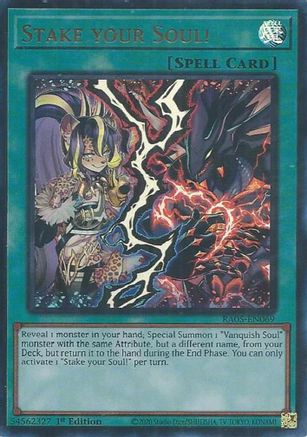 Stake your Soul! [RA05-EN069] Ultra Rare - Rarity Collection 5 - Card Brawlers | Quebec | Canada |