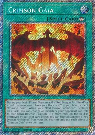 Crimson Gaia [RA05-EN070] Platinum Secret Rare - Rarity Collection 5 - Card Brawlers | Quebec | Canada |