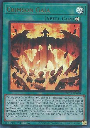 Crimson Gaia [RA05-EN070] Ultra Rare - Rarity Collection 5 - Card Brawlers | Quebec | Canada |