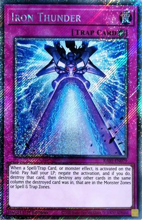 Iron Thunder [RA05-EN079] Platinum Secret Rare - Rarity Collection 5 - Card Brawlers | Quebec | Canada |
