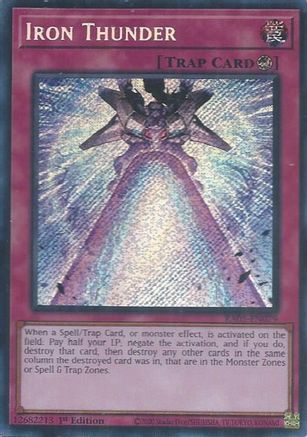 Iron Thunder [RA05-EN079] Secret Rare - Rarity Collection 5 - Card Brawlers | Quebec | Canada |