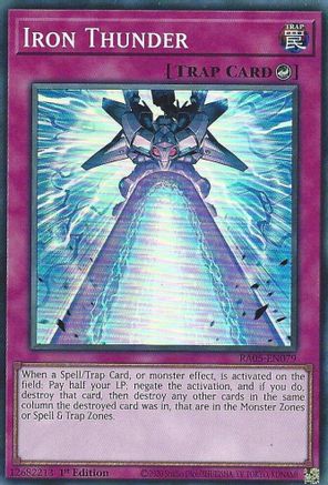 Iron Thunder [RA05-EN079] Super Rare - Rarity Collection 5 - Card Brawlers | Quebec | Canada |