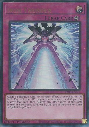 Iron Thunder [RA05-EN079] Ultimate Rare - Rarity Collection 5 - Card Brawlers | Quebec | Canada |