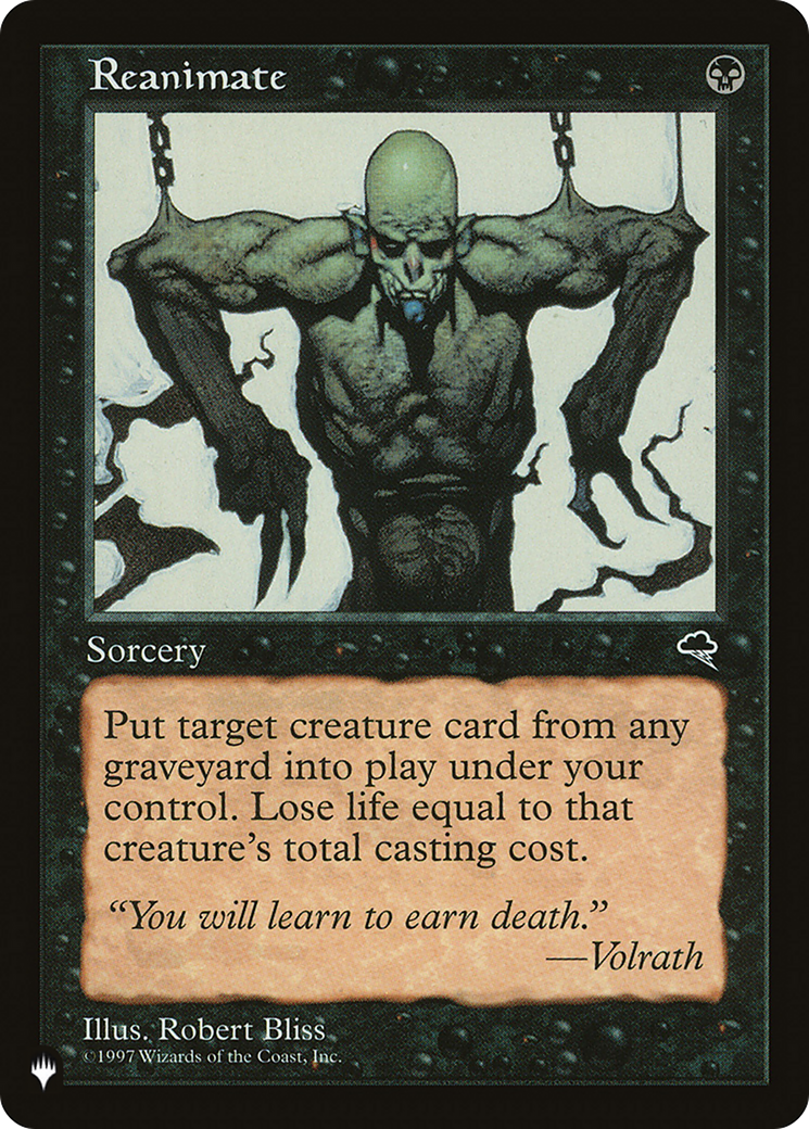Reanimate [The List] - Magic: The Gathering - Card Brawlers | Quebec | Canada |