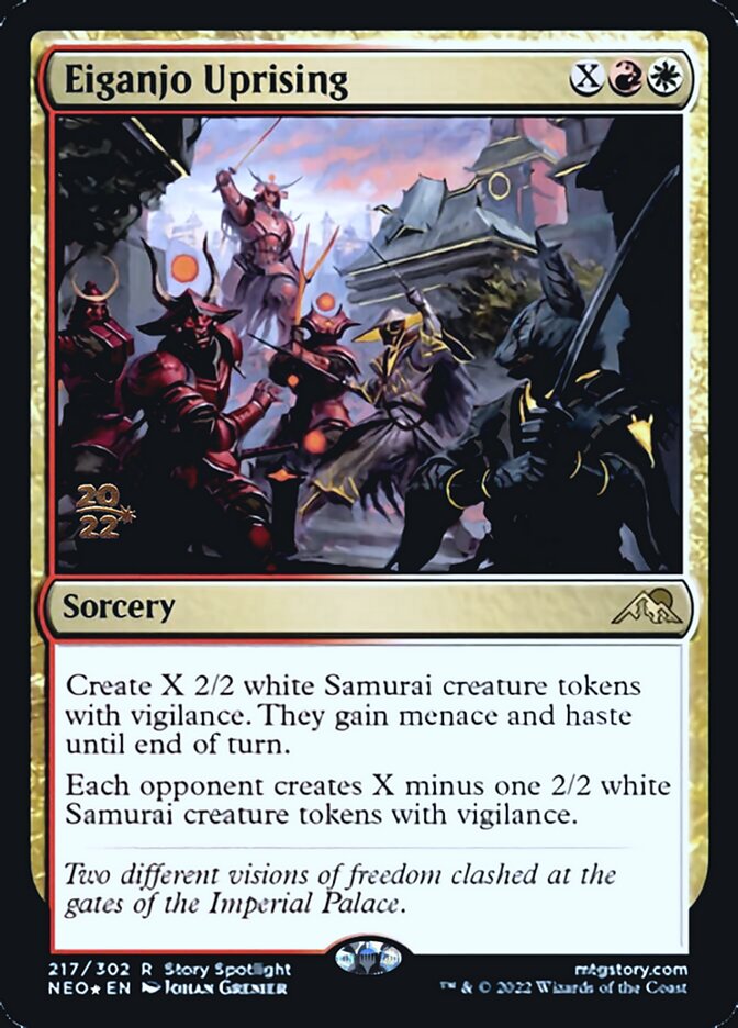 Eiganjo Uprising [Kamigawa: Neon Dynasty Prerelease Promos] - Magic: The Gathering - Card Brawlers | Quebec | Canada |