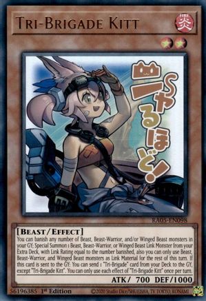 Tri-Brigade Kitt [RA05-EN098] Ultra Rare - Rarity Collection 5 - Card Brawlers | Quebec | Canada |