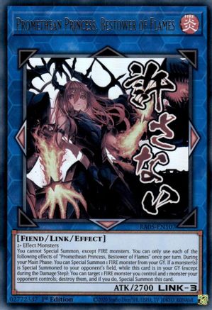 Promethean Princess, Bestower of Flames [RA05-EN107] Ultra Rare - Rarity Collection 5 - Card Brawlers | Quebec | Canada |