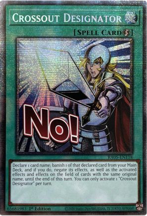 Crossout Designator [RA05-EN118] Starlight Rare - Rarity Collection 5 - Card Brawlers | Quebec | Canada |