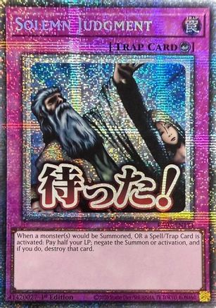 Solemn Judgment [RA05-EN124] Starlight Rare - Rarity Collection 5 - Card Brawlers | Quebec | Canada |