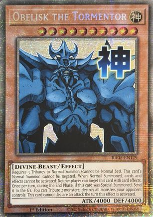 Obelisk the Tormentor [RA05-EN129] Starlight Rare - Rarity Collection 5 - Card Brawlers | Quebec | Canada |