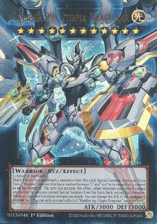 Number 99: Utopia Dragonar [RA05-EN144] Ultra Rare - Rarity Collection 5 - Card Brawlers | Quebec | Canada |