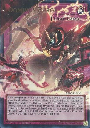 Dominus Purge [RA05-EN150] Ultra Rare - Rarity Collection 5 - Card Brawlers | Quebec | Canada |