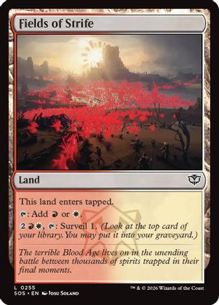 Fields of Strife (SOS-255) - Secrets of Strixhaven Foil - Secrets of Strixhaven - Card Brawlers | Quebec | Canada |