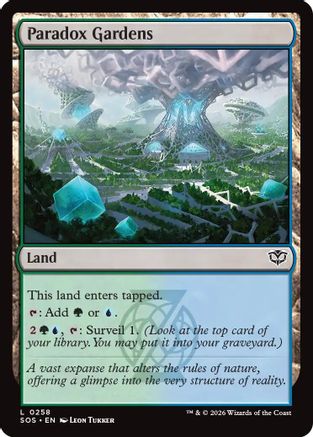 Paradox Gardens (SOS-258) - Secrets of Strixhaven Foil - Secrets of Strixhaven - Card Brawlers | Quebec | Canada |
