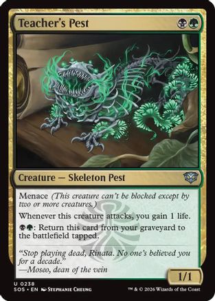 Teacher's Pest (SOS-238) - Secrets of Strixhaven - Secrets of Strixhaven - Card Brawlers | Quebec | Canada |