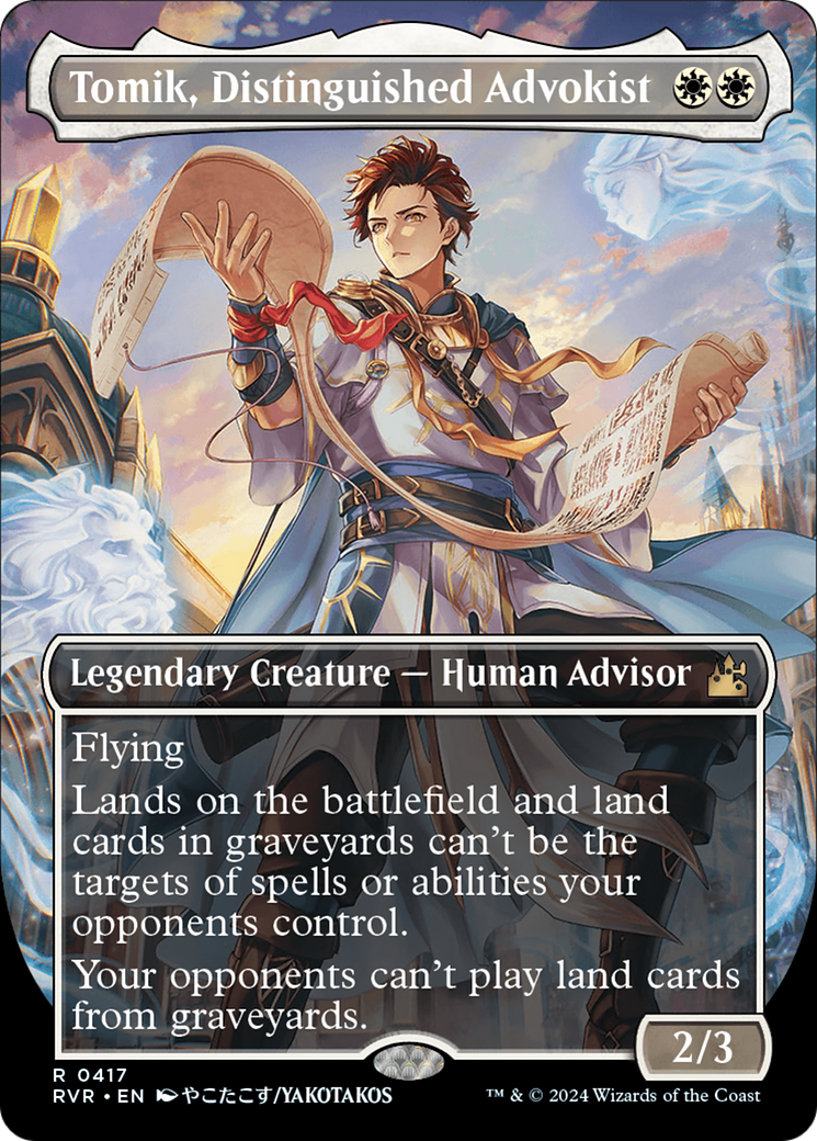 Tomik, Distinguished Advokist (Anime Borderless) [Ravnica Remastered] - Magic: The Gathering - Card Brawlers | Quebec | Canada |