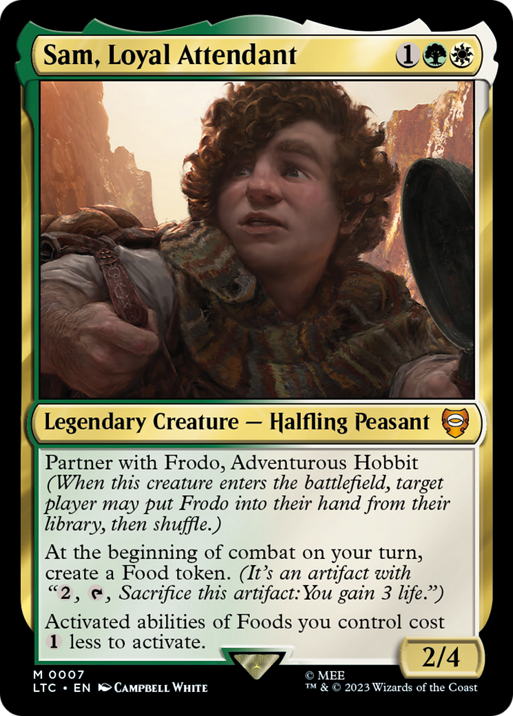 Sam, Loyal Attendant [The Lord of the Rings: Tales of Middle-Earth Commander] - Magic: The Gathering - Card Brawlers | Quebec | Canada |