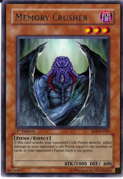 Memory Crusher [SOI-EN029] Rare - Yu-Gi-Oh! - Card Brawlers | Quebec | Canada |