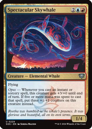 Spectacular Skywhale (SOS-229) - Secrets of Strixhaven Foil - Secrets of Strixhaven - Card Brawlers | Quebec | Canada |