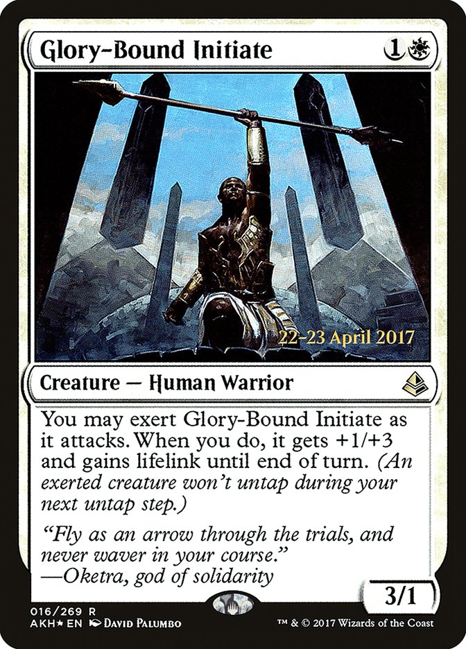 Glory-Bound Initiate [Amonkhet Prerelease Promos] - Magic: The Gathering - Card Brawlers | Quebec | Canada |