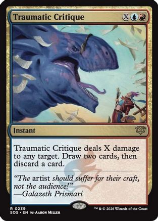 Traumatic Critique (SOS-239) - Secrets of Strixhaven - Secrets of Strixhaven - Card Brawlers | Quebec | Canada |