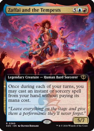 Zaffai and the Tempests (Extended Art) (SOS-360) - Secrets of Strixhaven - Secrets of Strixhaven - Card Brawlers | Quebec | Canada |