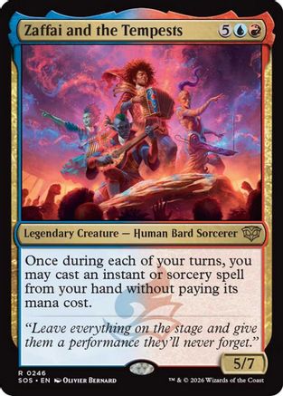 Zaffai and the Tempests (SOS-246) - Secrets of Strixhaven Foil - Secrets of Strixhaven - Card Brawlers | Quebec | Canada |