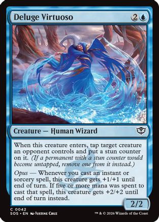 Deluge Virtuoso (SOS-042) - Secrets of Strixhaven Foil - Secrets of Strixhaven - Card Brawlers | Quebec | Canada |