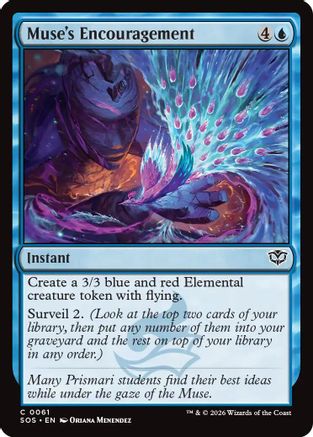 Muse's Encouragement (SOS-061) - Secrets of Strixhaven Foil - Secrets of Strixhaven - Card Brawlers | Quebec | Canada |