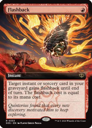 Flashback (Extended Art) (SOS-333) - Secrets of Strixhaven Foil - Secrets of Strixhaven - Card Brawlers | Quebec | Canada |