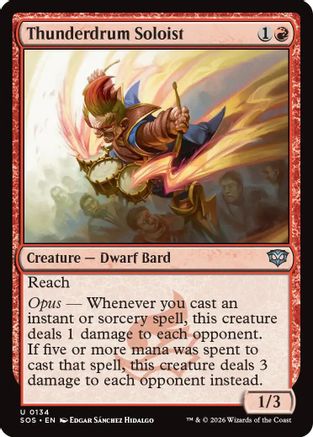 Thunderdrum Soloist (SOS-134) - Secrets of Strixhaven Foil - Secrets of Strixhaven - Card Brawlers | Quebec | Canada |