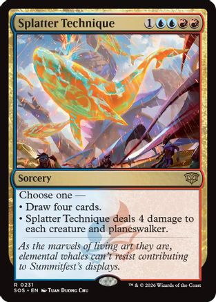 Splatter Technique (SOS-231) - Secrets of Strixhaven Foil - Secrets of Strixhaven - Card Brawlers | Quebec | Canada |