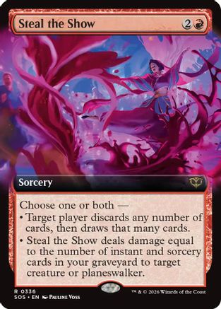 Steal the Show (Extended Art) (SOS-336) - Secrets of Strixhaven Foil - Secrets of Strixhaven - Card Brawlers | Quebec | Canada |