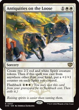 Antiquities on the Loose (SOS-007) - Secrets of Strixhaven - Secrets of Strixhaven - Card Brawlers | Quebec | Canada |