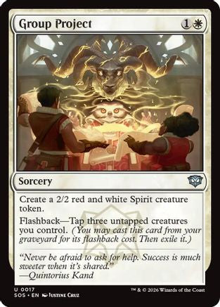 Group Project (SOS-017) - Secrets of Strixhaven - Secrets of Strixhaven - Card Brawlers | Quebec | Canada |