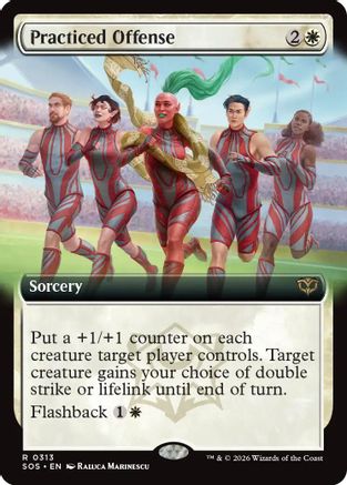 Practiced Offense (Extended Art) (SOS-313) - Secrets of Strixhaven - Secrets of Strixhaven - Card Brawlers | Quebec | Canada |