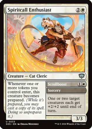 Spiritcall Enthusiast (SOS-033) - Secrets of Strixhaven Foil - Secrets of Strixhaven - Card Brawlers | Quebec | Canada |