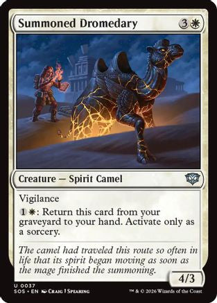 Summoned Dromedary (SOS-037) - Secrets of Strixhaven - Secrets of Strixhaven - Card Brawlers | Quebec | Canada |