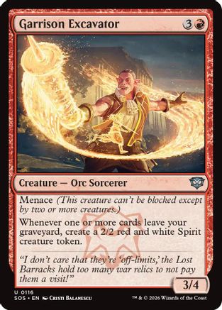Garrison Excavator (SOS-116) - Secrets of Strixhaven - Secrets of Strixhaven - Card Brawlers | Quebec | Canada |