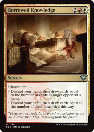 Borrowed Knowledge (SOS-178) - Secrets of Strixhaven Foil - Secrets of Strixhaven - Card Brawlers | Quebec | Canada |
