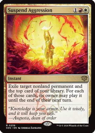 Suspend Aggression (SOS-236) - Secrets of Strixhaven Foil - Secrets of Strixhaven - Card Brawlers | Quebec | Canada |