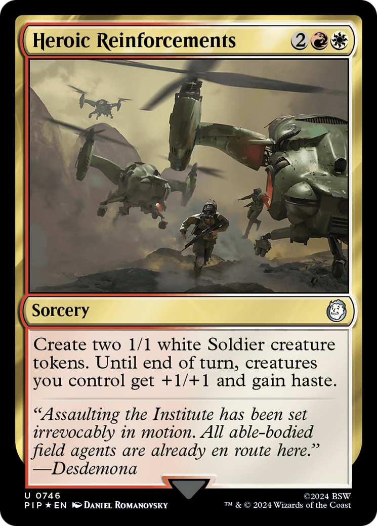 Heroic Reinforcements (Surge Foil) [Fallout] - Magic: The Gathering - Card Brawlers | Quebec | Canada |