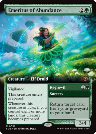 Emeritus of Abundance (Extended Art) (SOS-339) - Secrets of Strixhaven Foil - Secrets of Strixhaven - Card Brawlers | Quebec | Canada |
