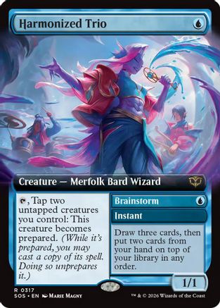 Harmonized Trio (Extended Art) (SOS-317) - Secrets of Strixhaven Foil - Secrets of Strixhaven - Card Brawlers | Quebec | Canada |