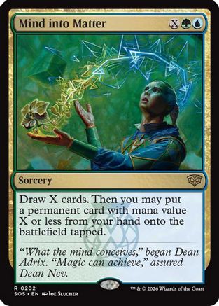 Mind into Matter (SOS-202) - Secrets of Strixhaven Foil - Secrets of Strixhaven - Card Brawlers | Quebec | Canada |