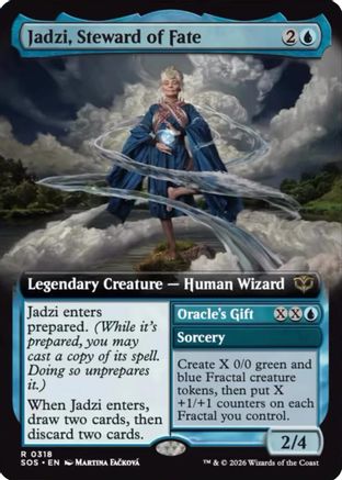 Jadzi, Steward of Fate (Extended Art) (SOS-318) - Secrets of Strixhaven - Secrets of Strixhaven - Card Brawlers | Quebec | Canada |