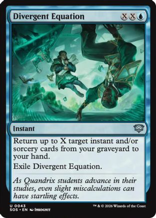 Divergent Equation (SOS-043) - Secrets of Strixhaven Foil - Secrets of Strixhaven - Card Brawlers | Quebec | Canada |